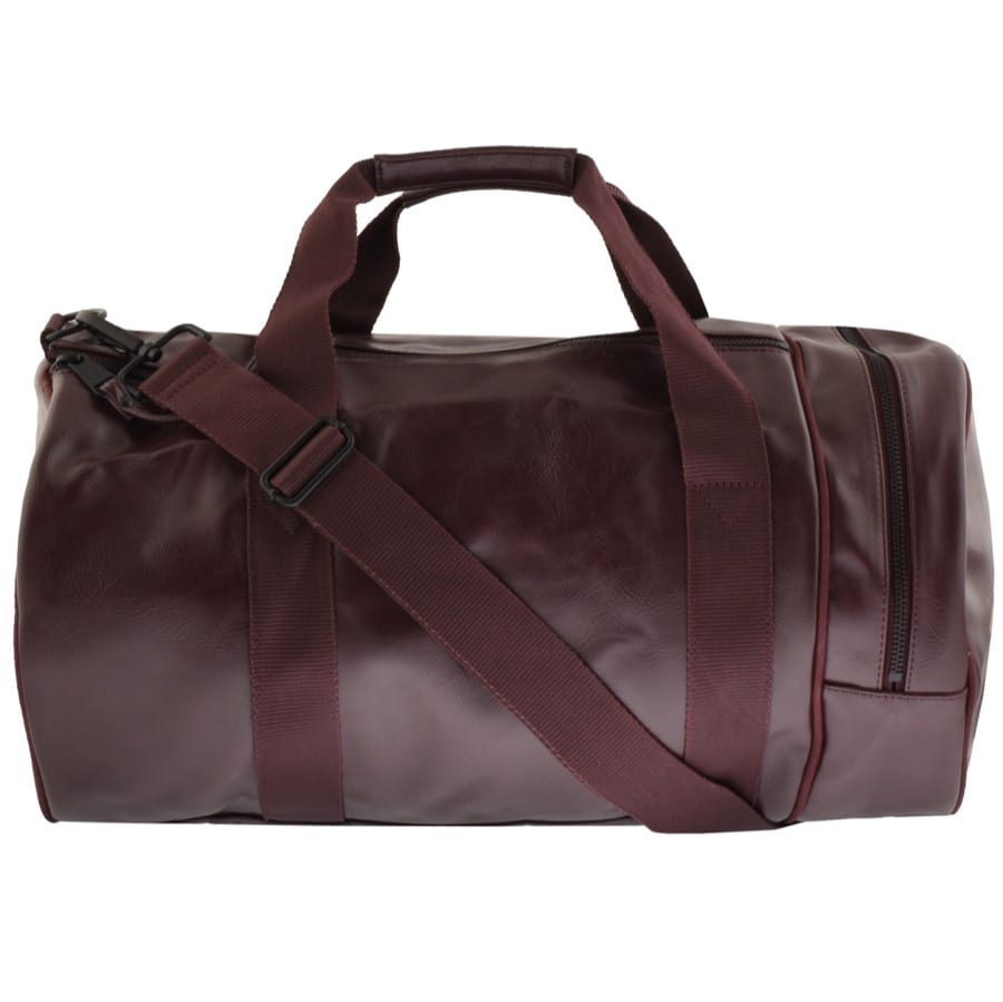 Alternative Image for ProductFred Perry Twin Tonal Barrel Bag Burgundy2